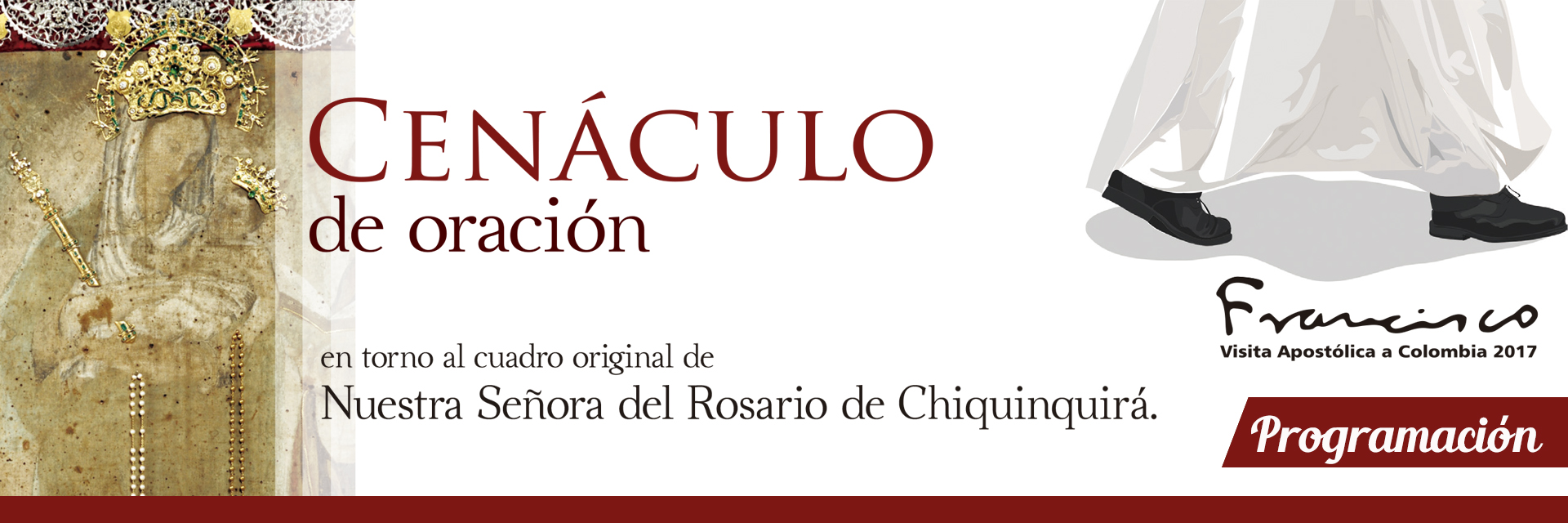 Programación para la visita de la imagen de Nuestra Señora de Chiquinquirá en la Catedral de Bogotá