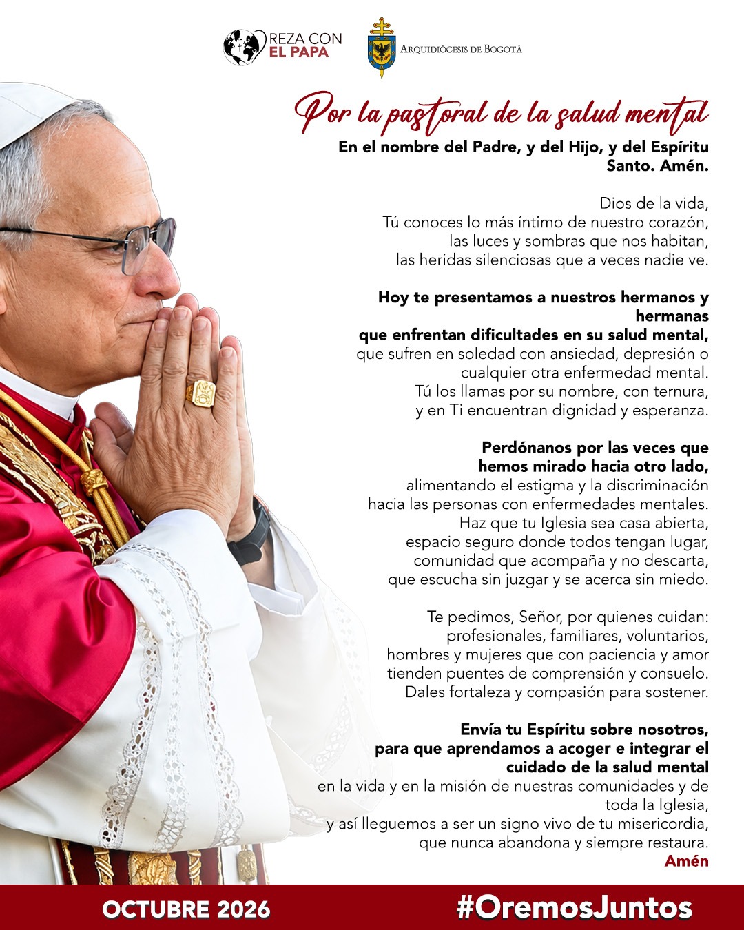 Oración Papa Oct