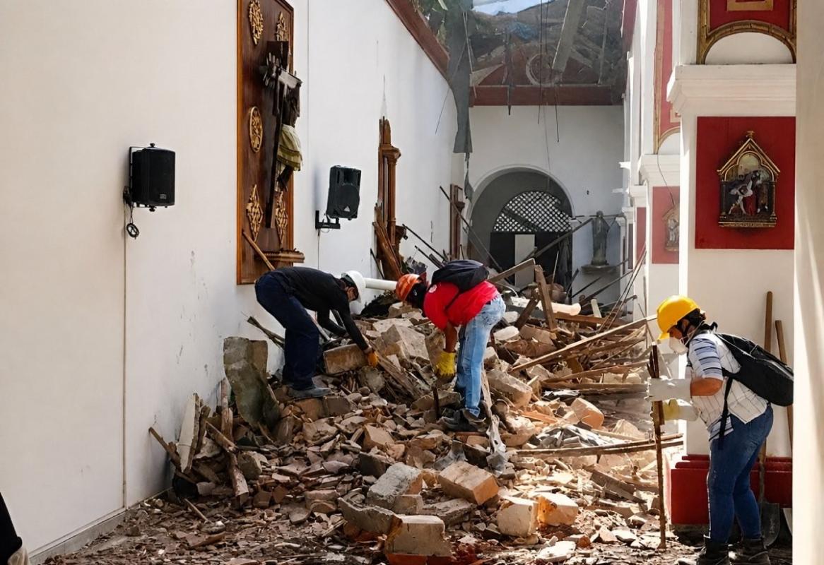 terremoto- Diócesis de Cartago_ Basílica Menor Nuestra Señora de la Pobreza.