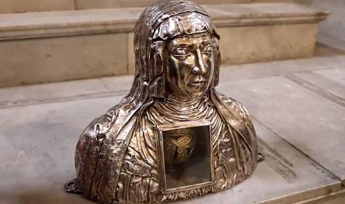 Busto relicario de Santa Isabel de Hungría / Foto: OAC.