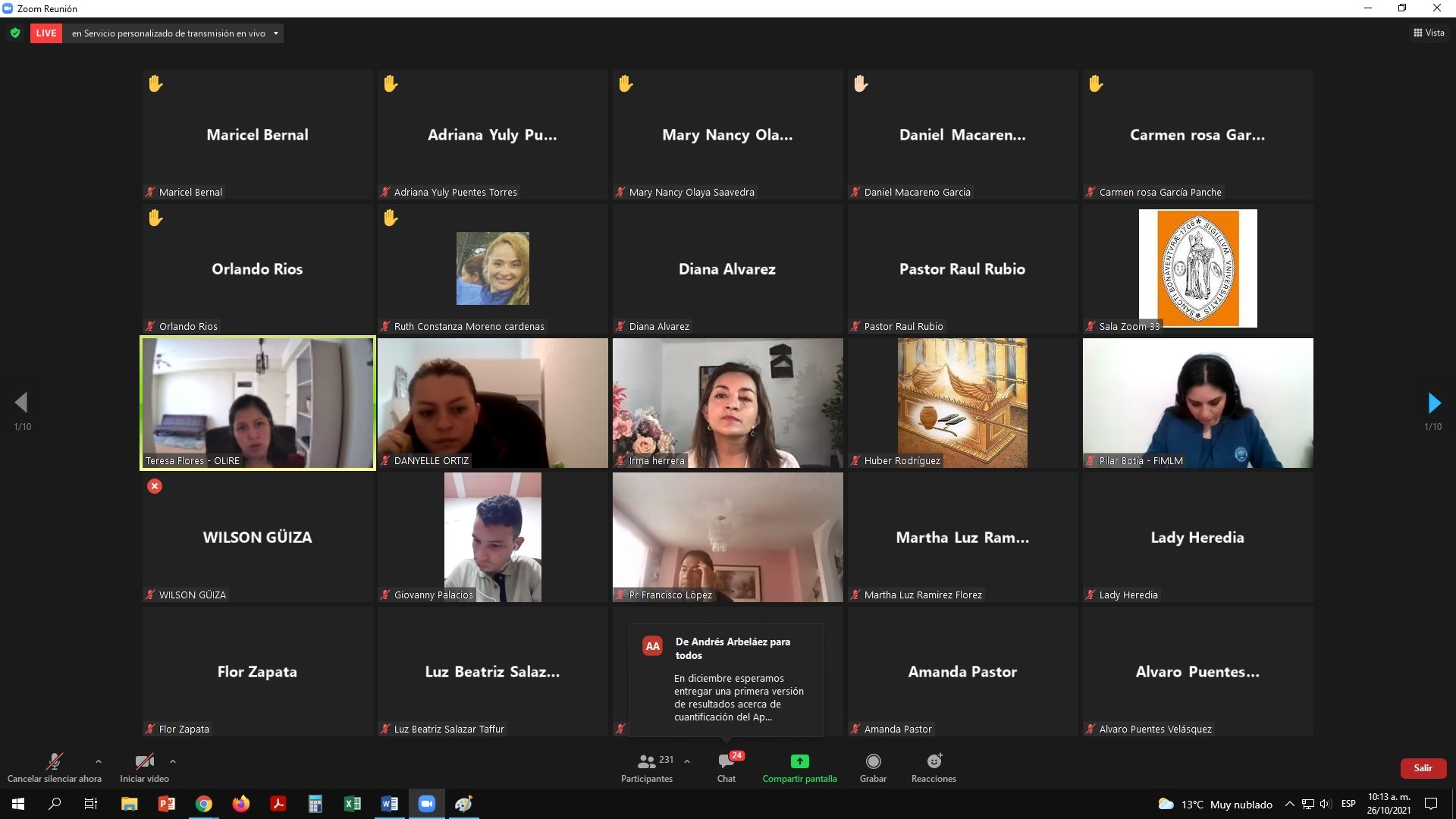 Foro de libertad religiosa- 26 de octubre 2021