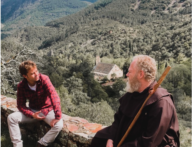 SANTOS BLANCO, durante el rodaje de «Libres»