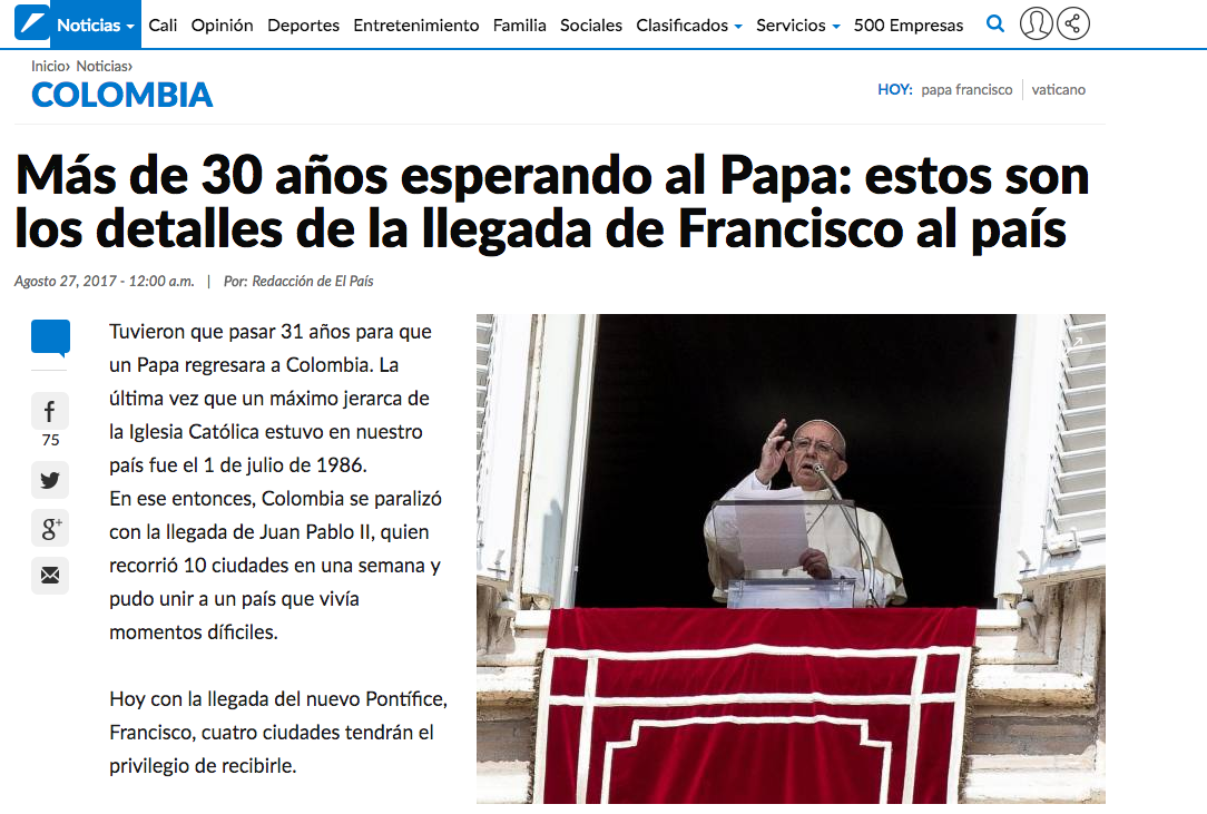Más de 30 años esperando al Papa: estos son los detalles de la llegada de Francisco al país