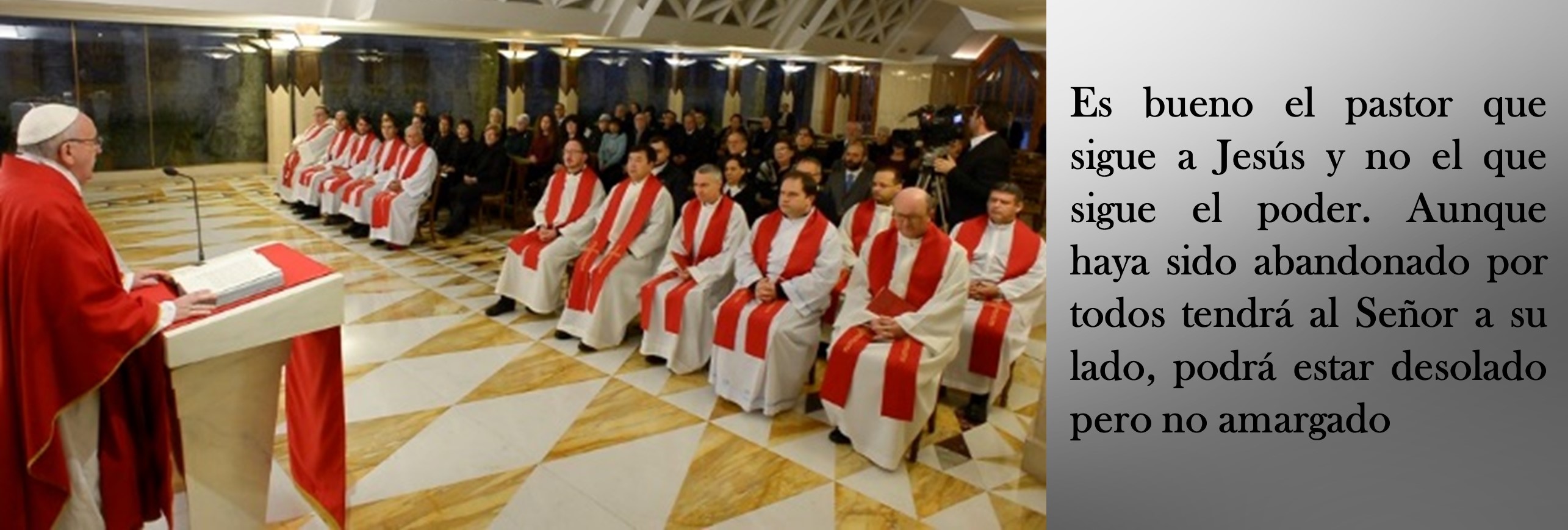 El poder es un obstáculo para seguir a Jesús: Francisco