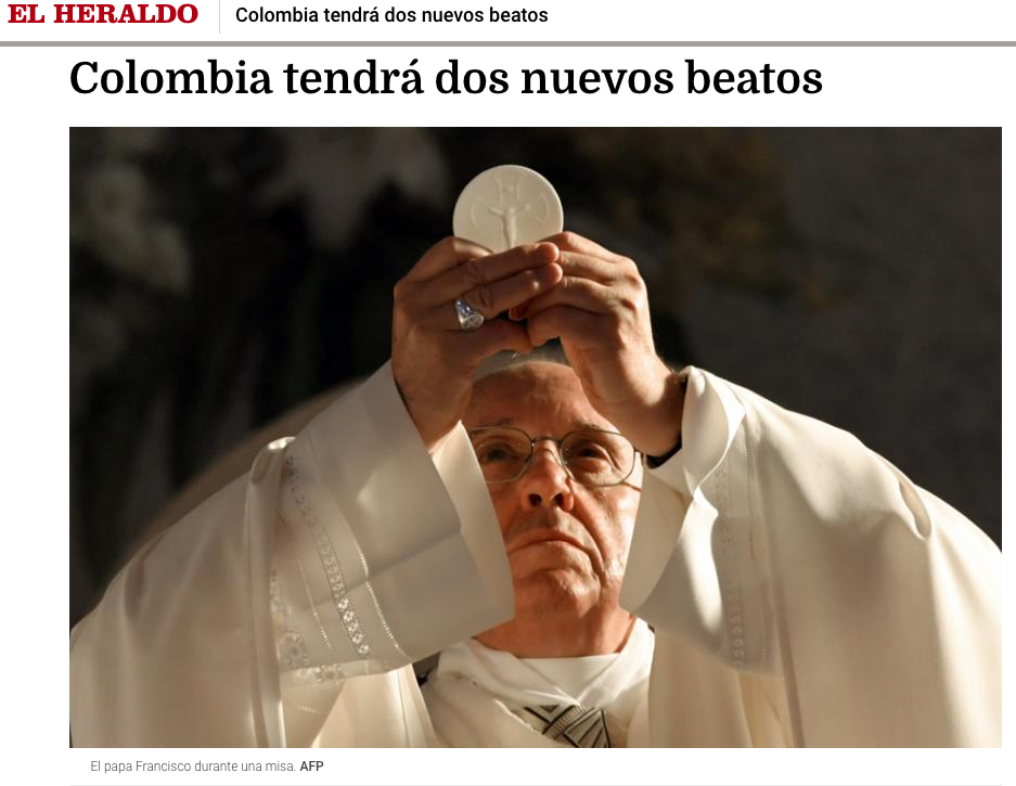 Colombia tendrá dos nuevos beatos