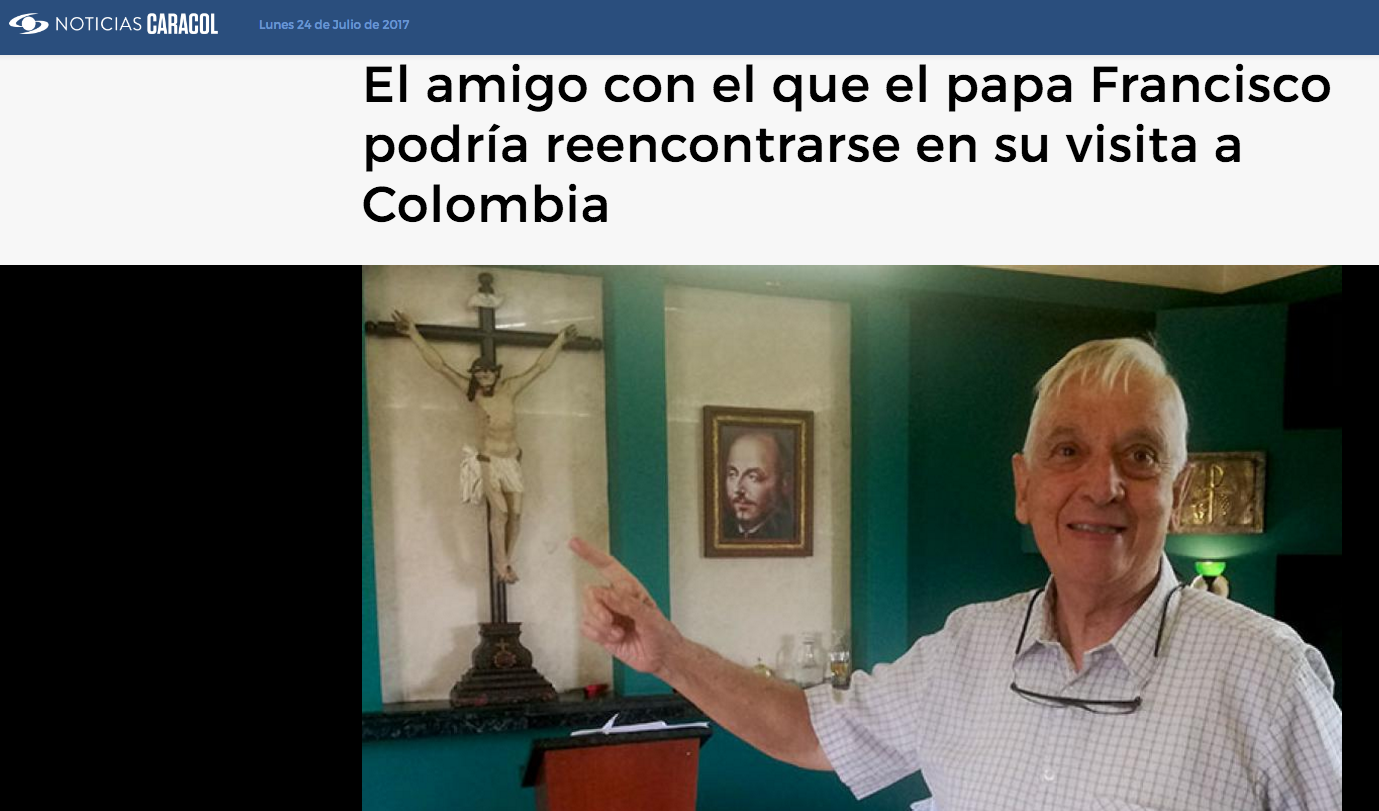 El amigo con el que el papa Francisco podría reencontrarse en su visita a Colombia