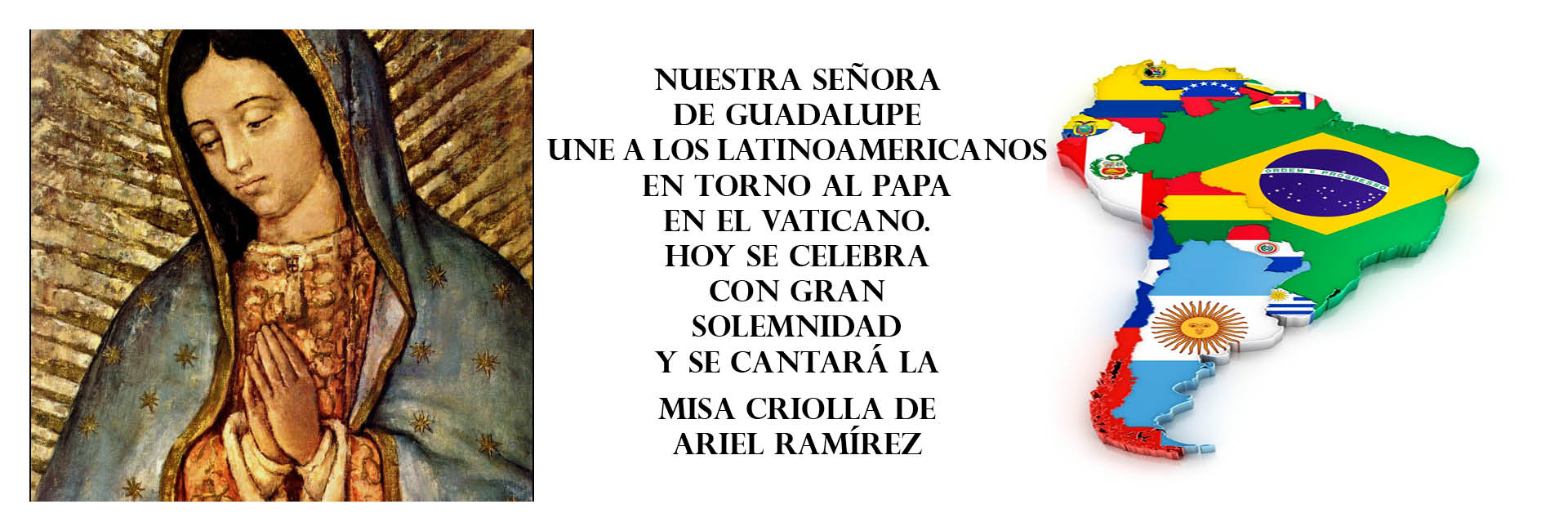 Gran celebración a la Morenita, patrona de América, en El Vaticano