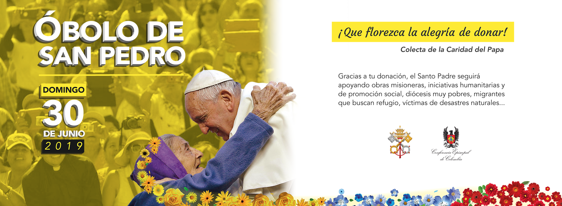 Óbolo de San Pedro: Solidaridad, gratitud, amor