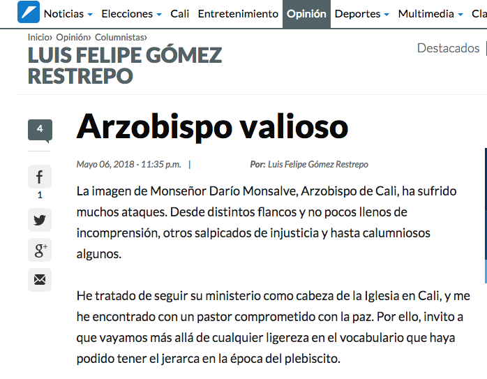 Arzobispo valioso