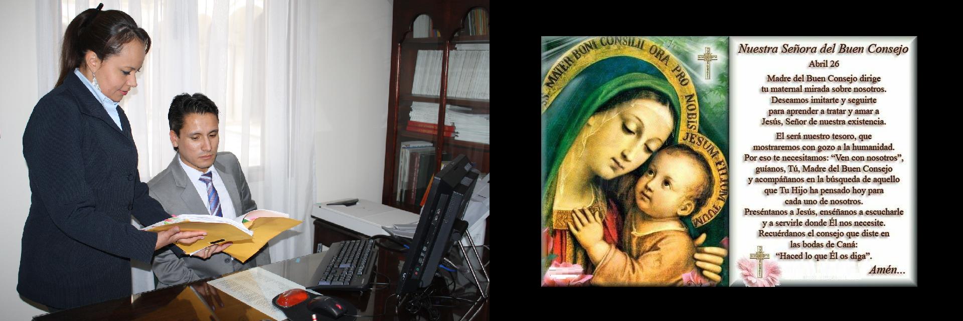 26 de Abril día de Nuestra Señora del Buen Consejo y día de la secretaria