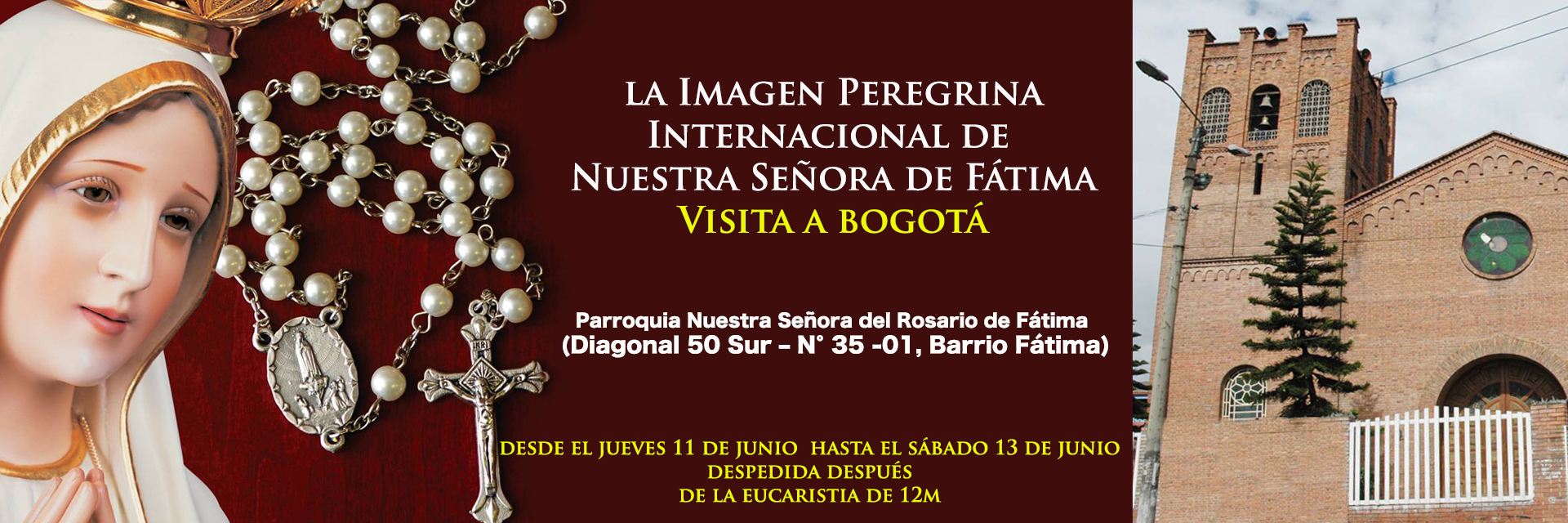 Llega a Colombia la Imagen Peregrina Internacional de Nuestra Señora de Fátima
