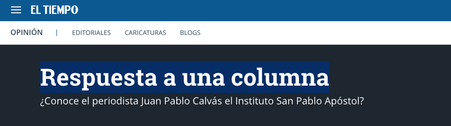 Respuesta a una columna