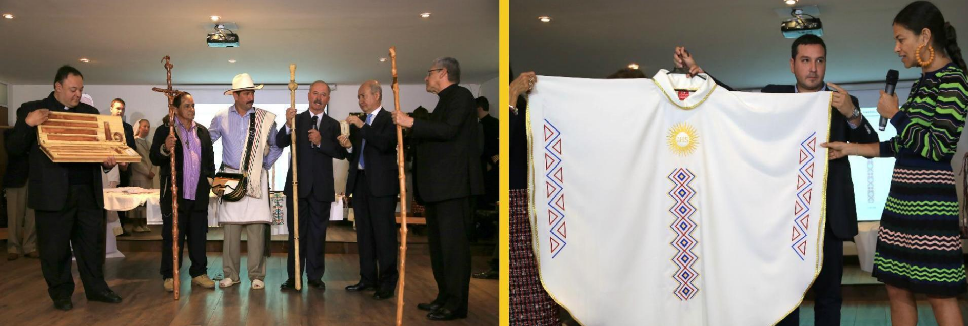 Presentan los ornamentos que recibirá como regalo el papa Francisco