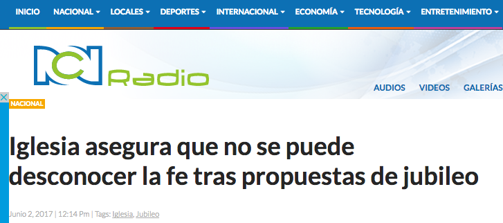 Iglesia asegura que no se puede desconocer la fe tras propuestas de jubileo