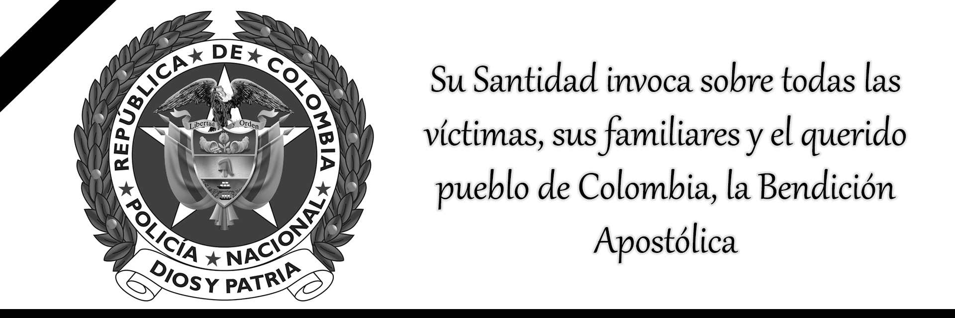 El papa Francisco acompaña el dolor del pueblo colombiano