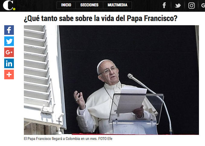 ¿Qué tanto sabe sobre la vida del papa Francisco?