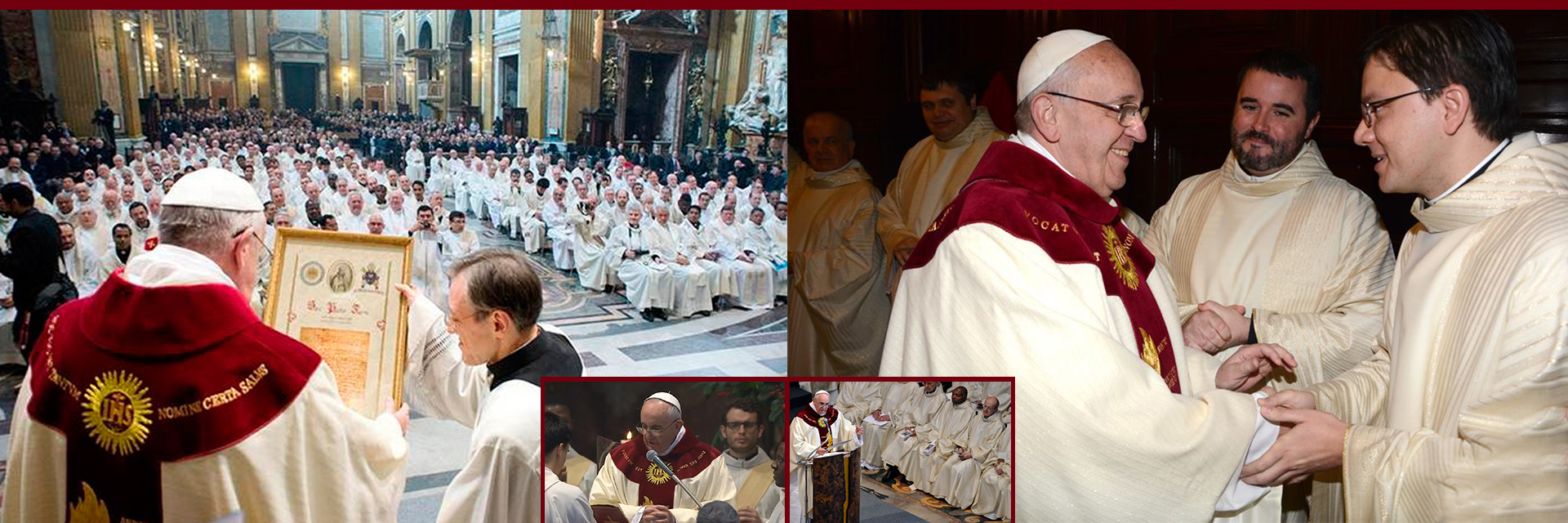 Francisco, primer papa jesuita, presidió la Eucaristía del 200 aniversario de la restauración de la Orden