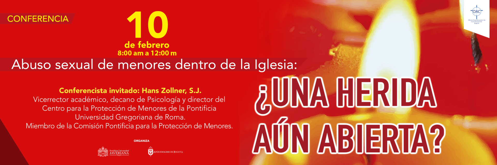 El padre Hans Zollner miembro de la Comisión Pontificia para la Protección de Menores, dará una conferencia en Bogotá