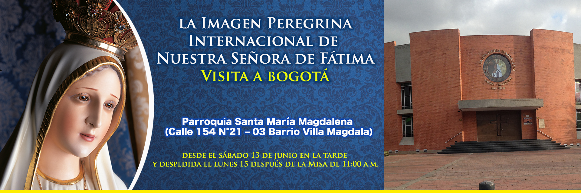 Llega a Colombia la Imagen Peregrina Internacional de Nuestra Señora de Fátima