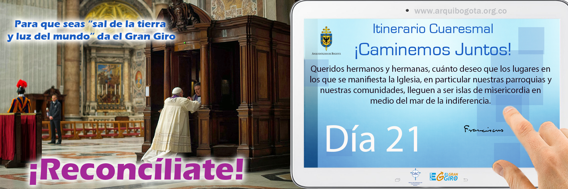 ¡Reconcíliate!Itinerario Cuaresmal - ¡Caminemos Juntos! Día 21