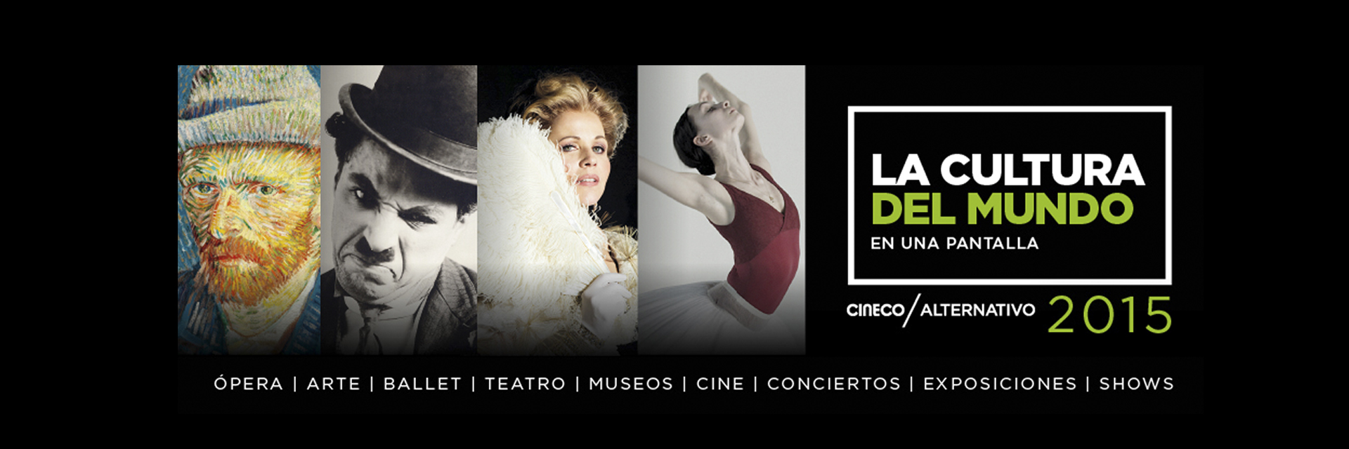 Cineco Alternativo proyecta teatro, ópera, ballet y exposiciones