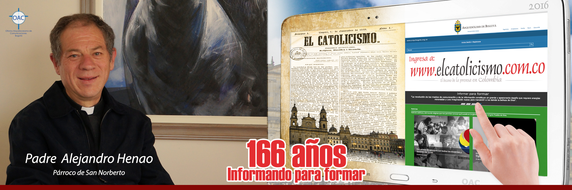 Invitación  del padre Alejandro Henao