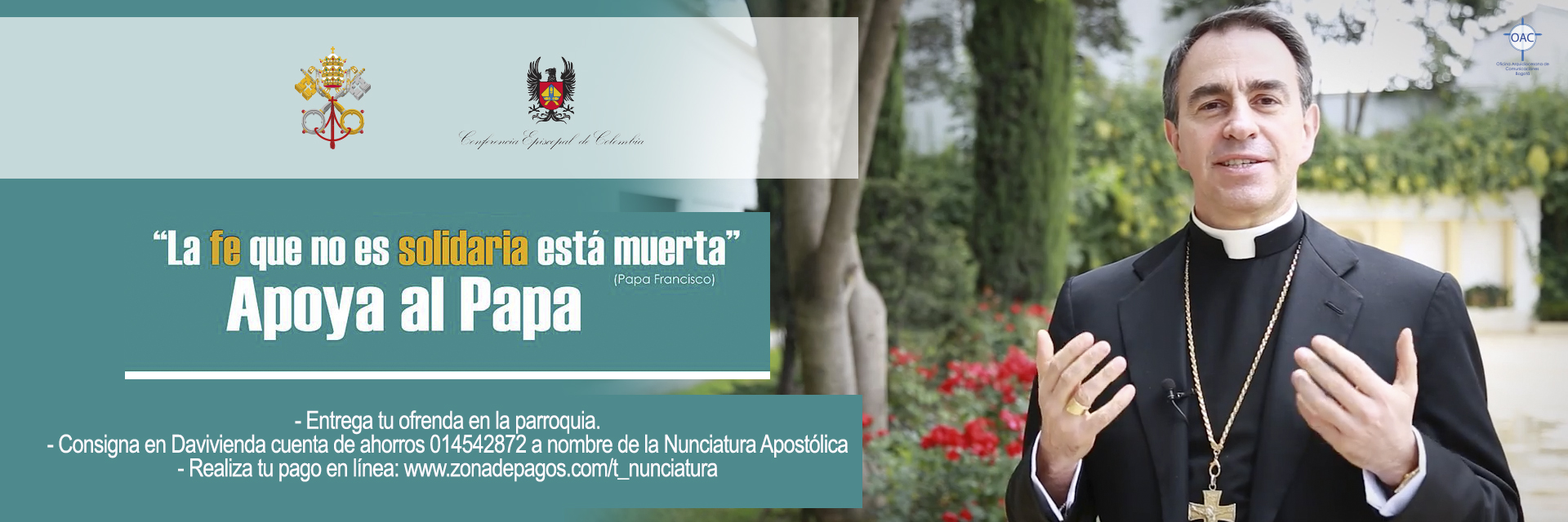 Mensaje del nuncio apostólico