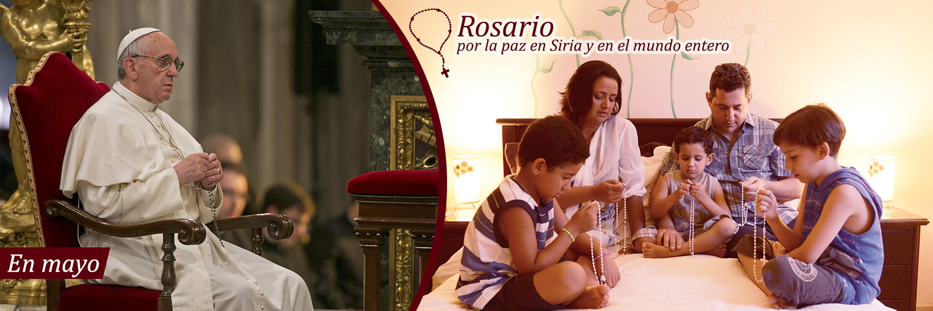 Papa Francisco pide al mundo rezar el Rosario por la paz durante todo el mes de mayo