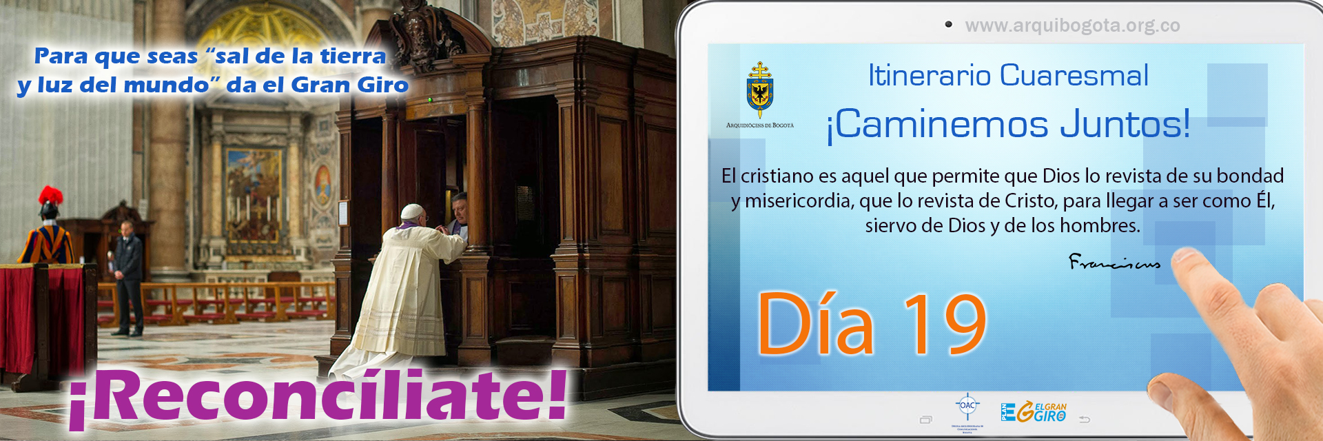 ¡Reconcíliate!Itinerario Cuaresmal - ¡Caminemos Juntos! Día 19