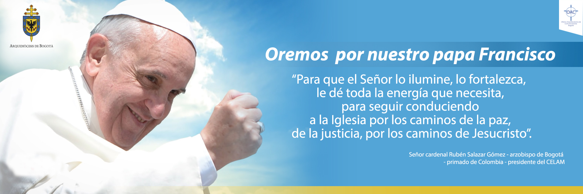 Mensaje del Señor Cardenal con motivo de la Fiesta de Papa
