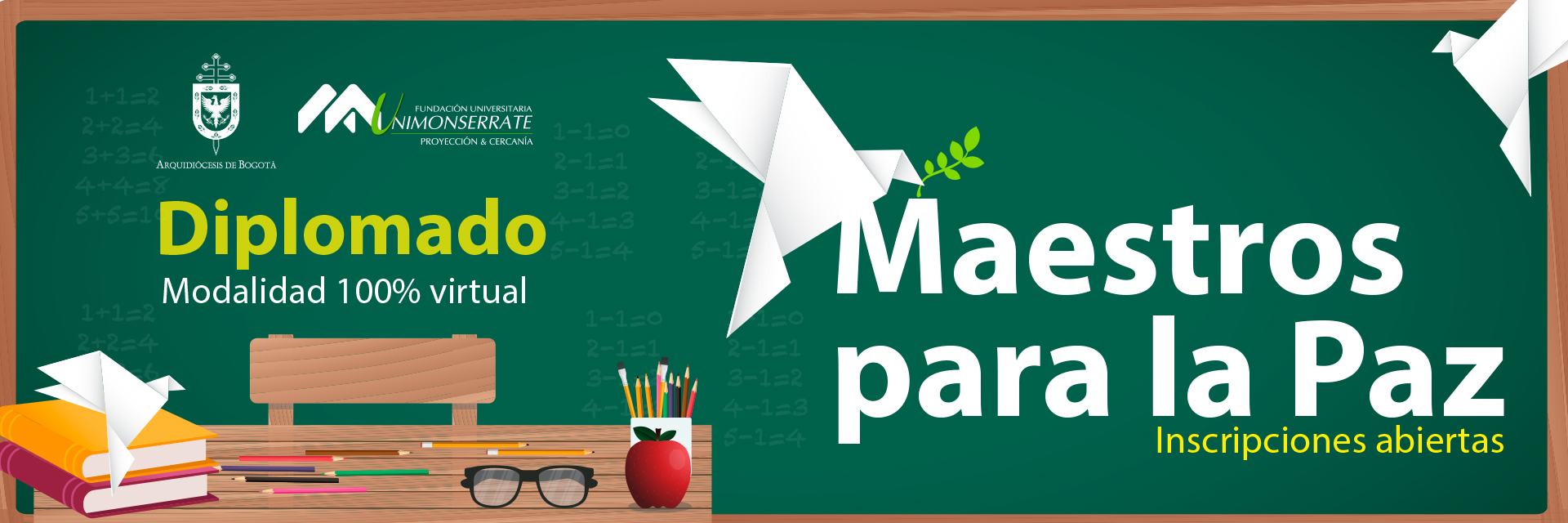 Están abiertas las inscripciones para el diplomado Maestros para la paz