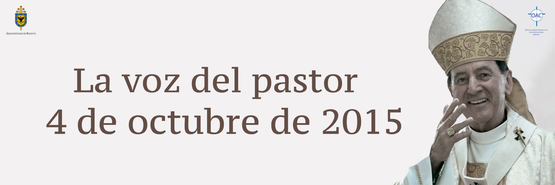 La voz del pastor  4 de octubre de 2015