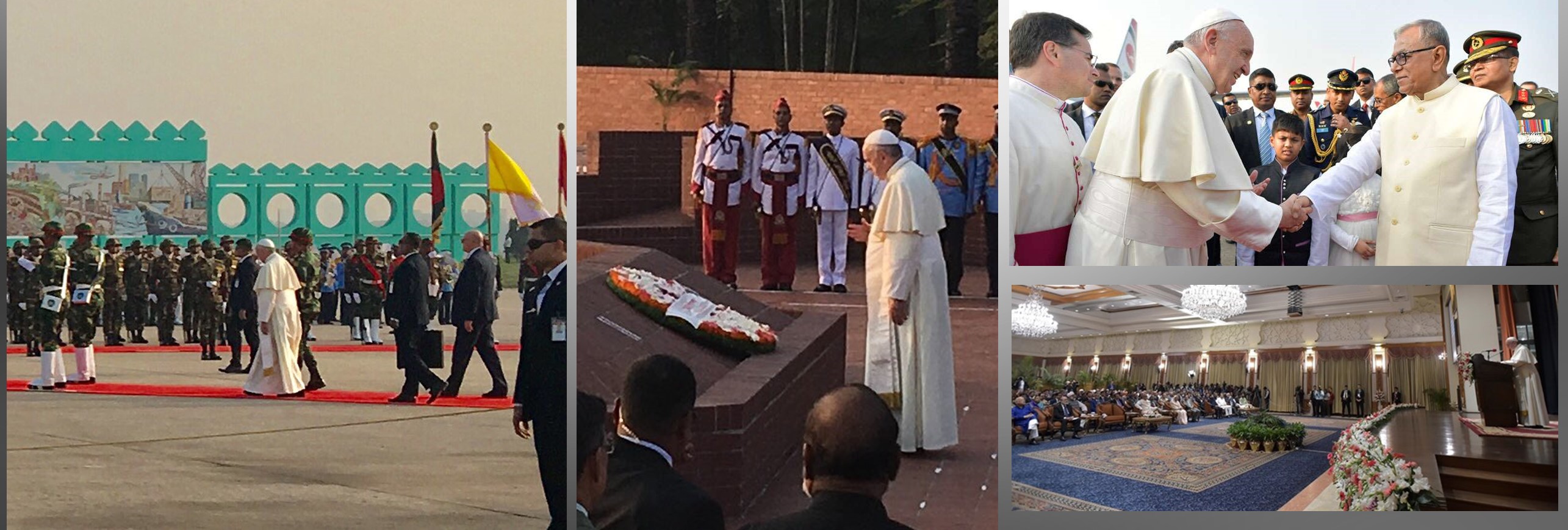 Francisco es recibido en Bangladesh