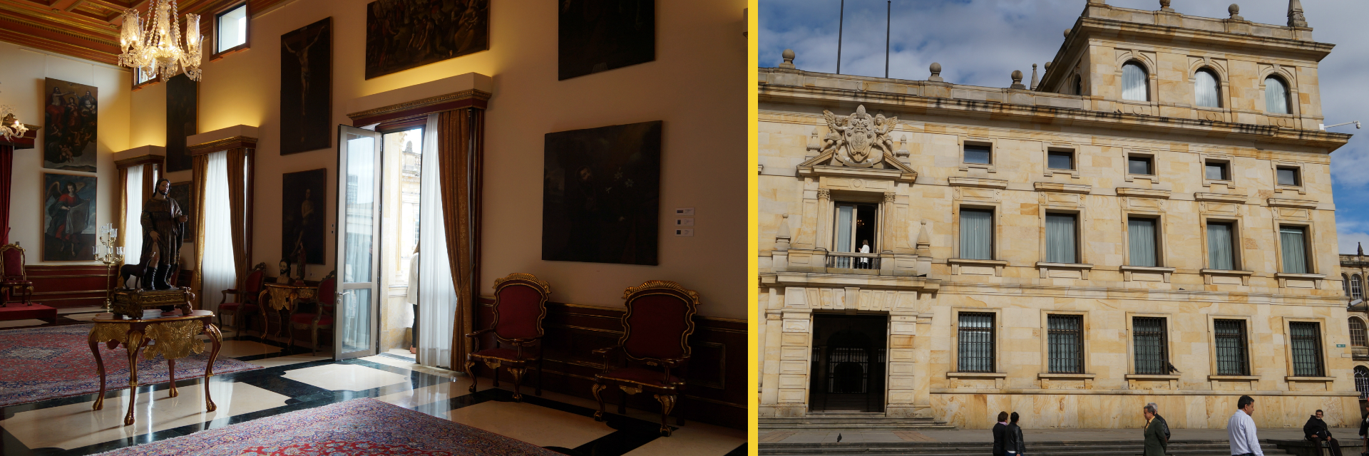 Los pasos de Francisco en Bogotá: El balcón del Palacio