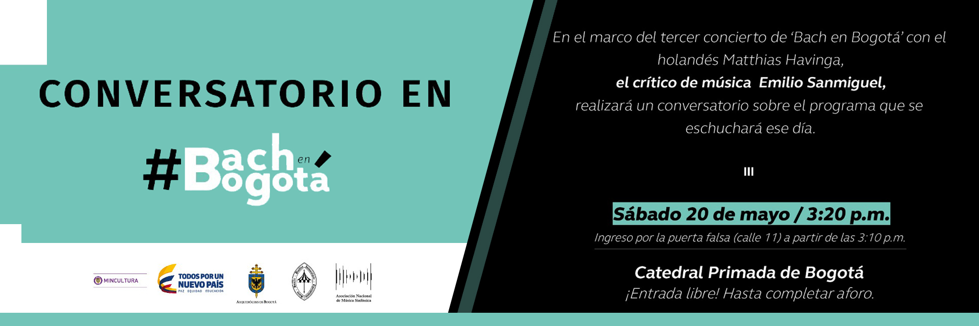 Bach en Bogotá, Bach en la Catedral y Bach conversado