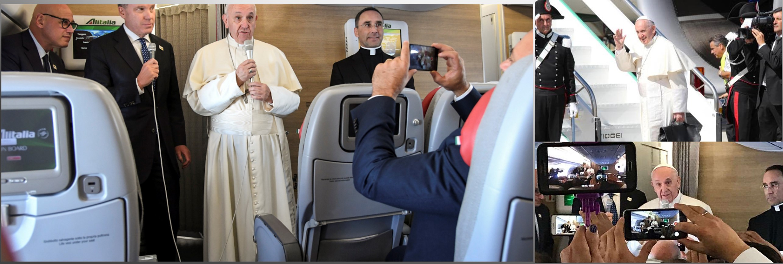 Francisco, ya en el avión, pide orar por la paz de Colombia