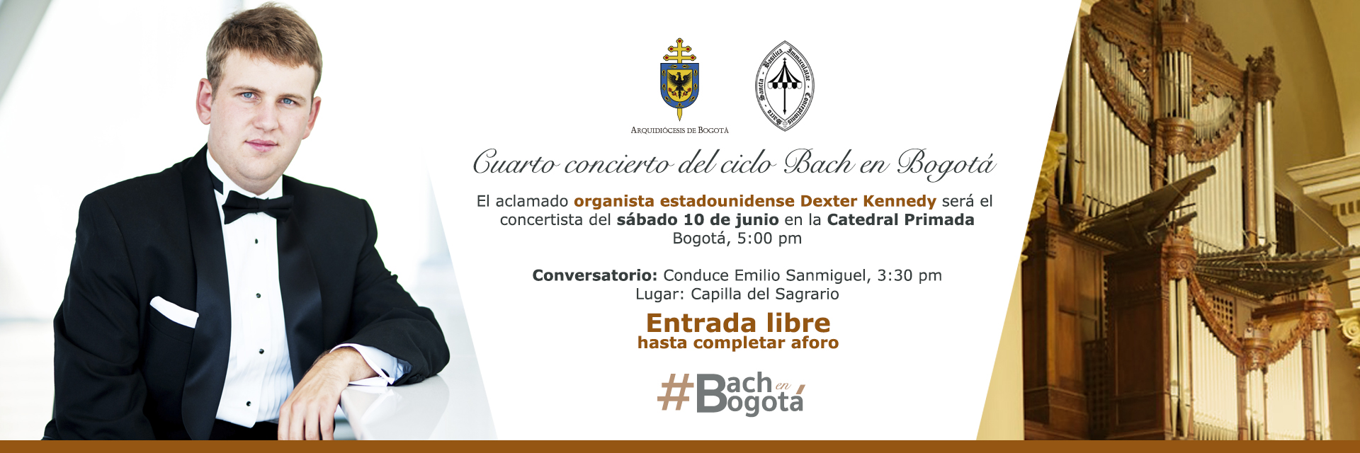 Dexter Kennedy, cuarto concertista del Ciclo Bach