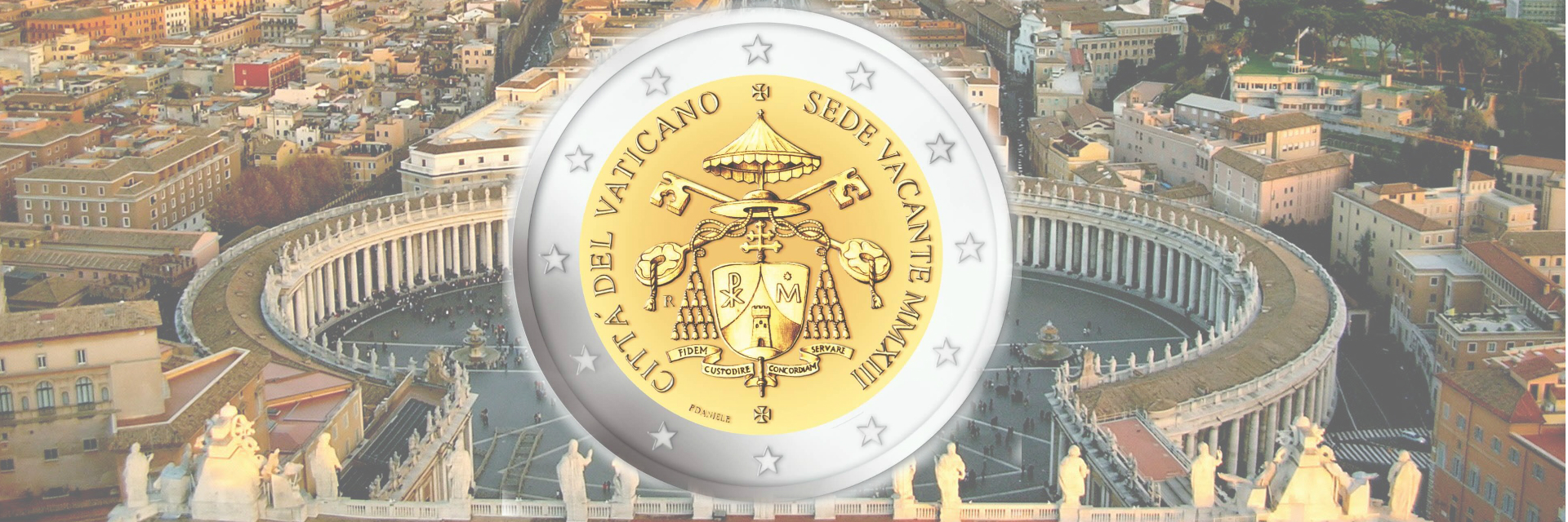 Las nuevas monedas de euro llevarán el escudo papal