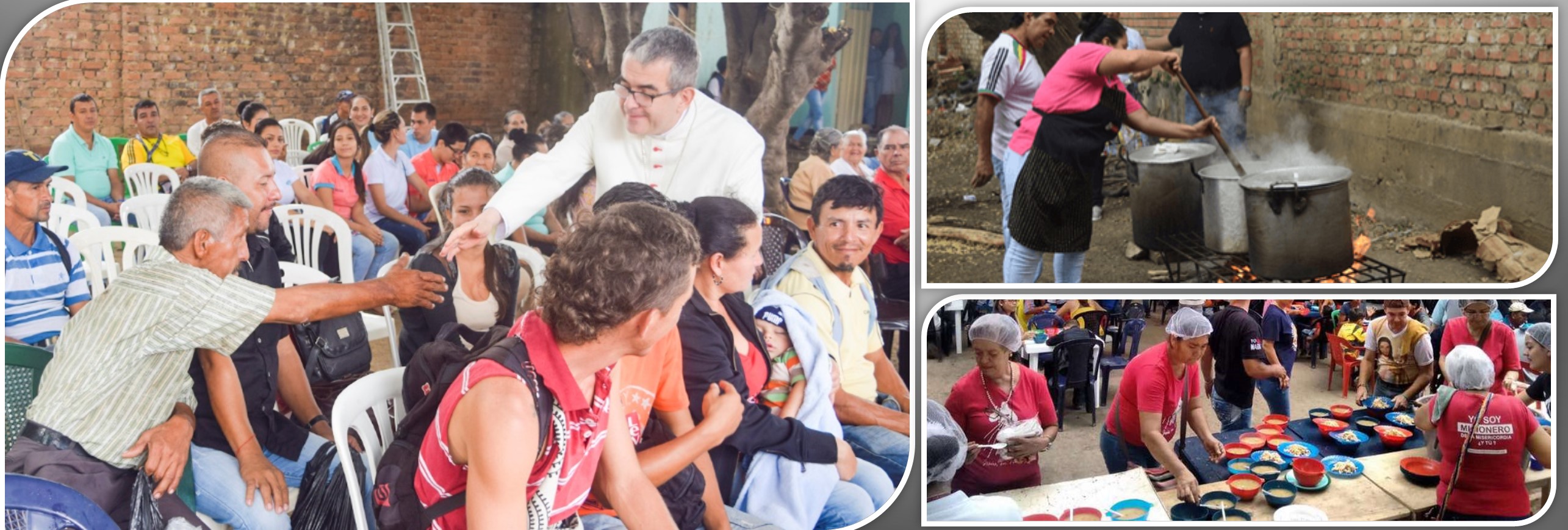 La Casa de Paso Divina Providencia alimenta a los hermanos venezolanos en Cúcuta