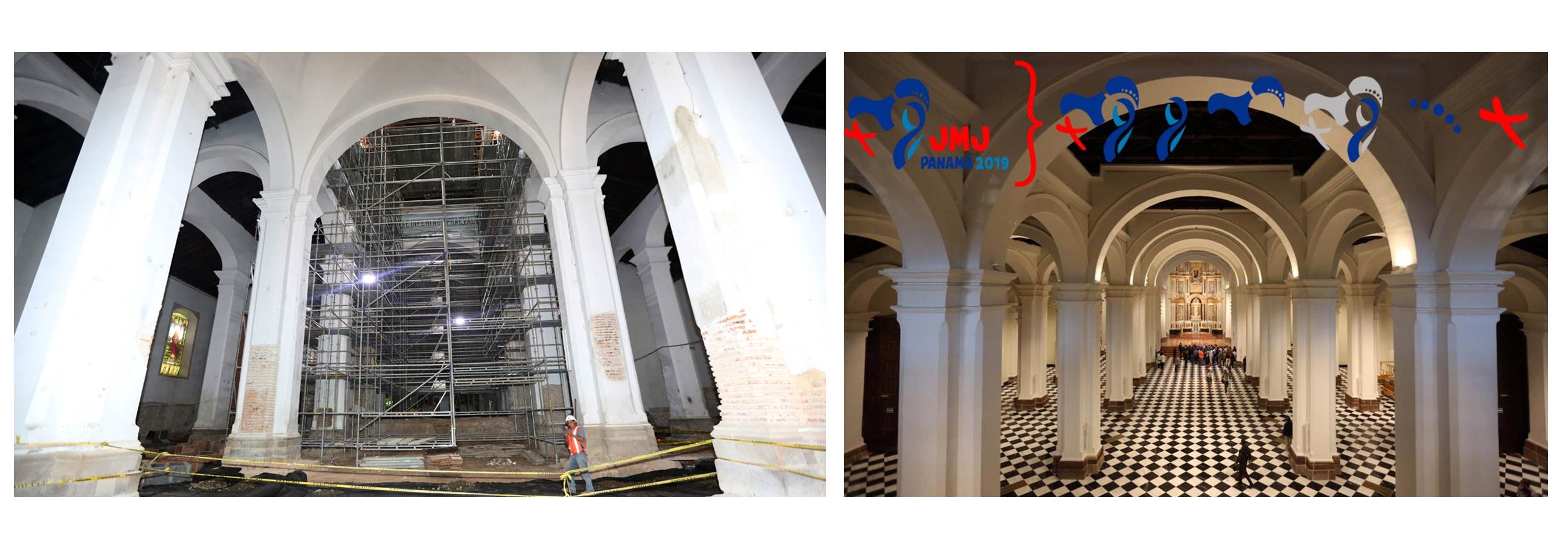 El Gobierno panameño entrega restaurada la catedral que consagrará el Papa en la JMJ