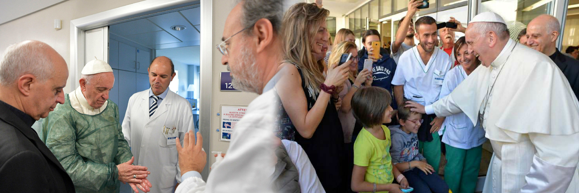 Papa visita por sorpresa la Fundación Santa Lucía en Roma