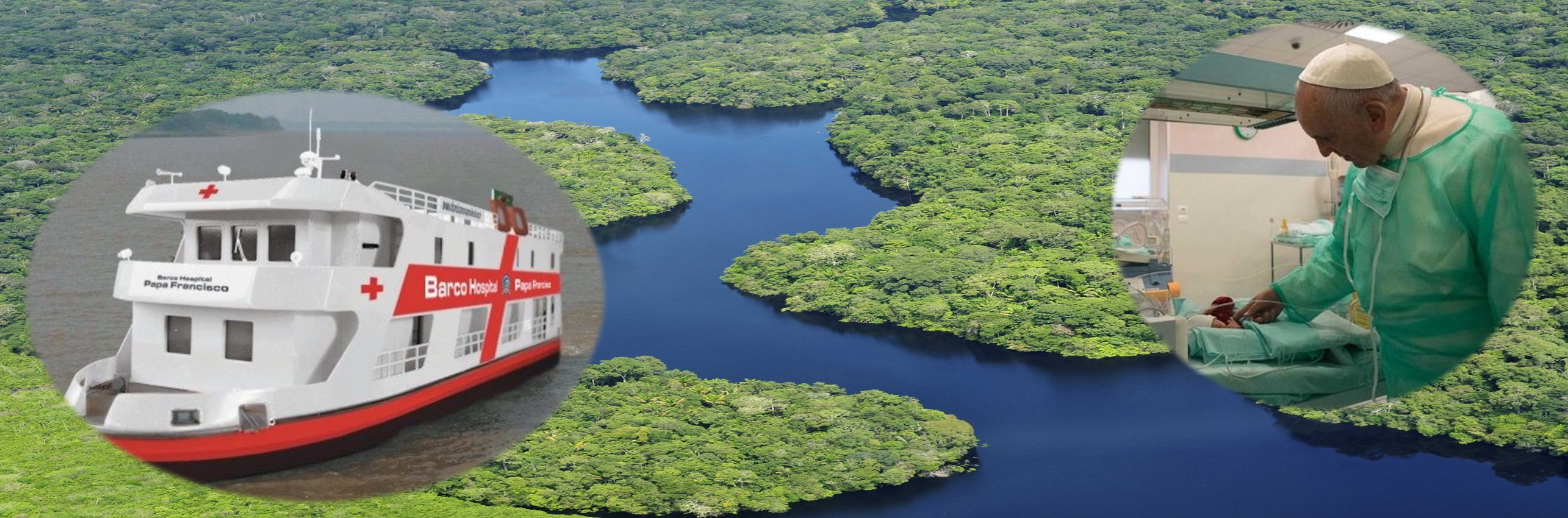 El barco hospital Papa Francisco recorre el Amazonas