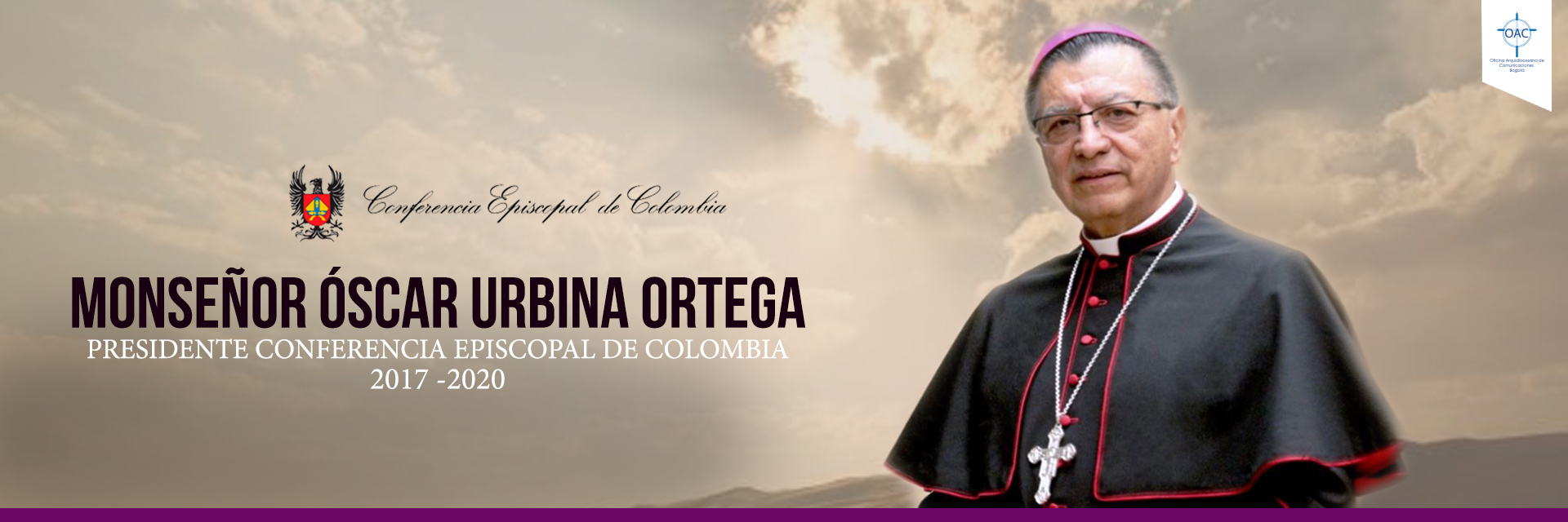Óscar Urbina, arzobispo de Villavicencio, nuevo presidente de la Conferencia Episcopal de Colombia