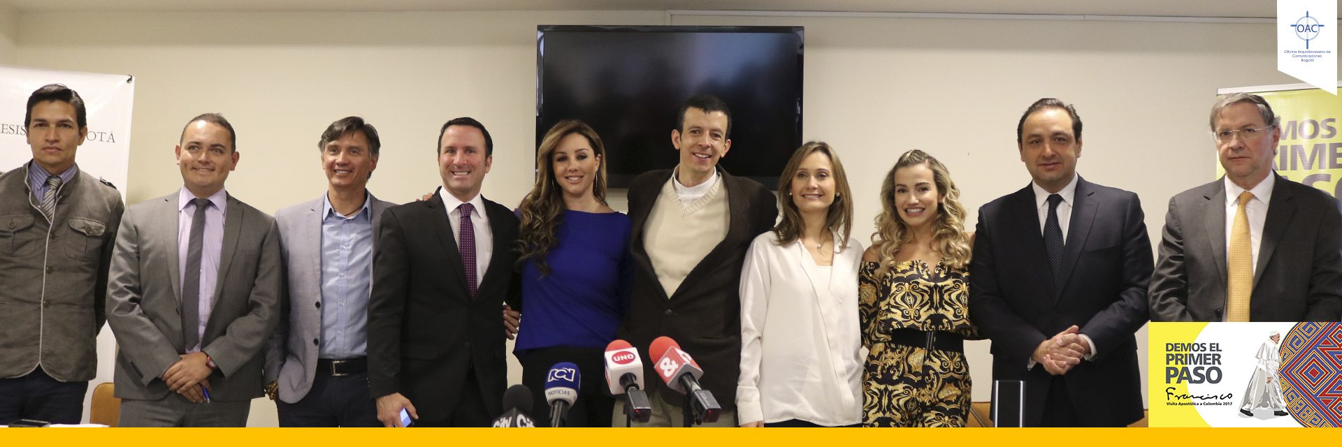 Artistas y presentadores de la plaza y parque Simón Bolívar, listos para recibir al Papa