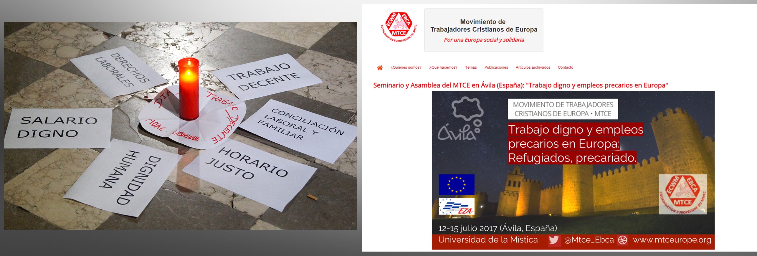 El Movimiento de Trabajadores Cristianos de Europa (MTCE) se reúne en España