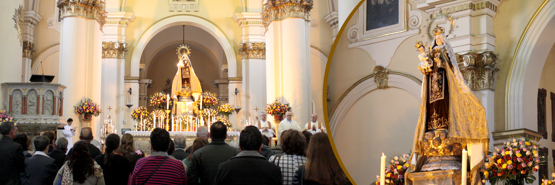 Nuestra Señora del Carmen acogió a sus devotos hijos en la Catedral Primada