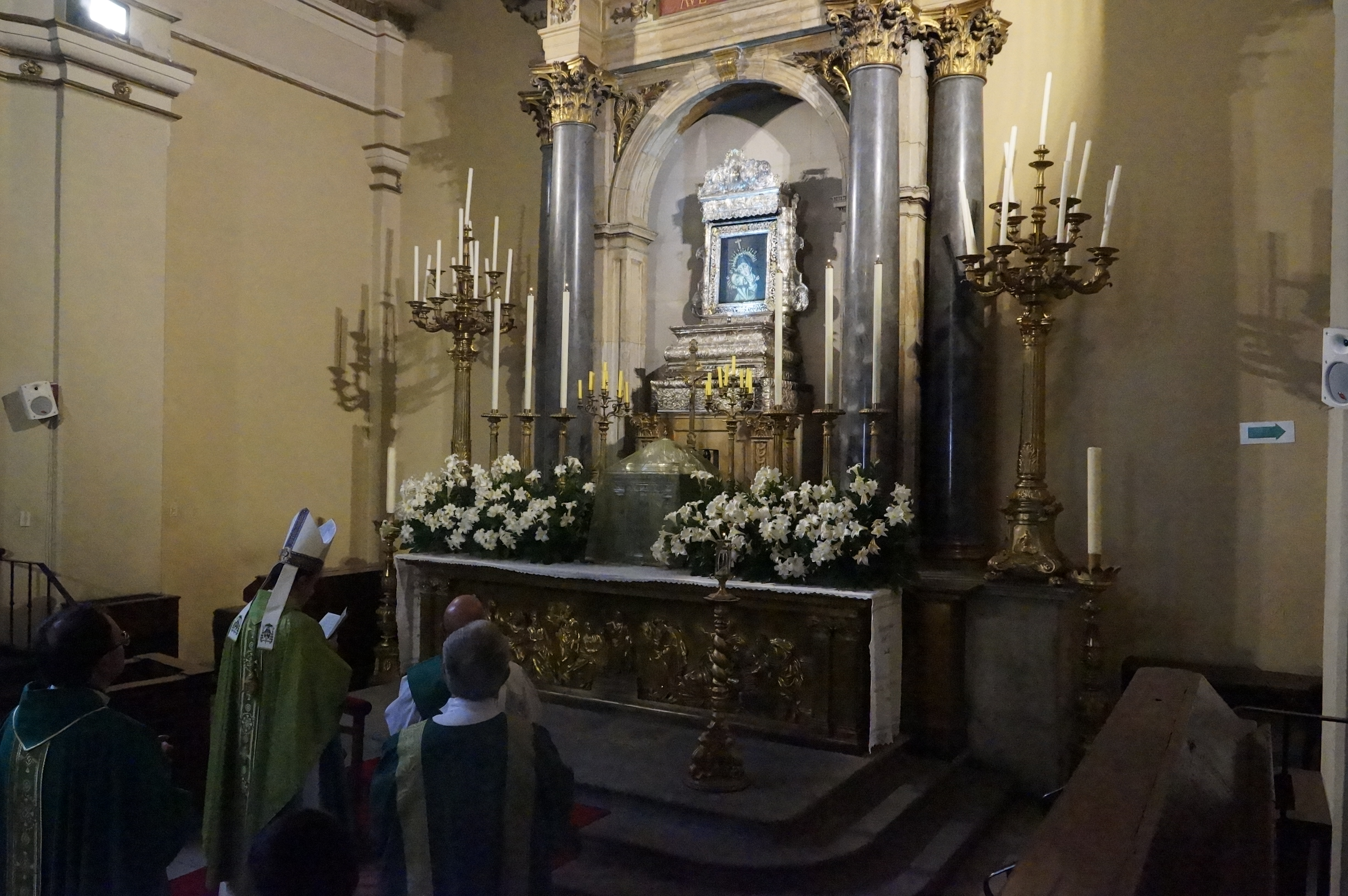 El señor nuncio apostólico, Ettore Balestrero, celebró la Eucaristía de la Novena del Topo en la Catedral