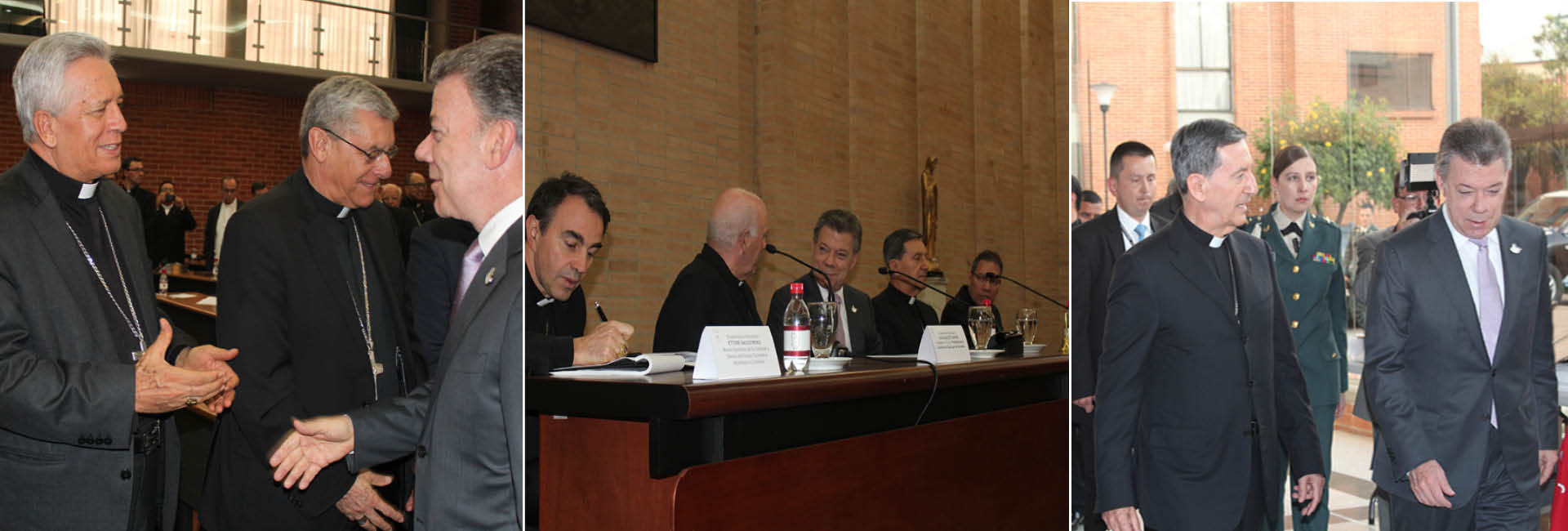 El presidente Santos pide a la Iglesia acompañar el proceso de Paz