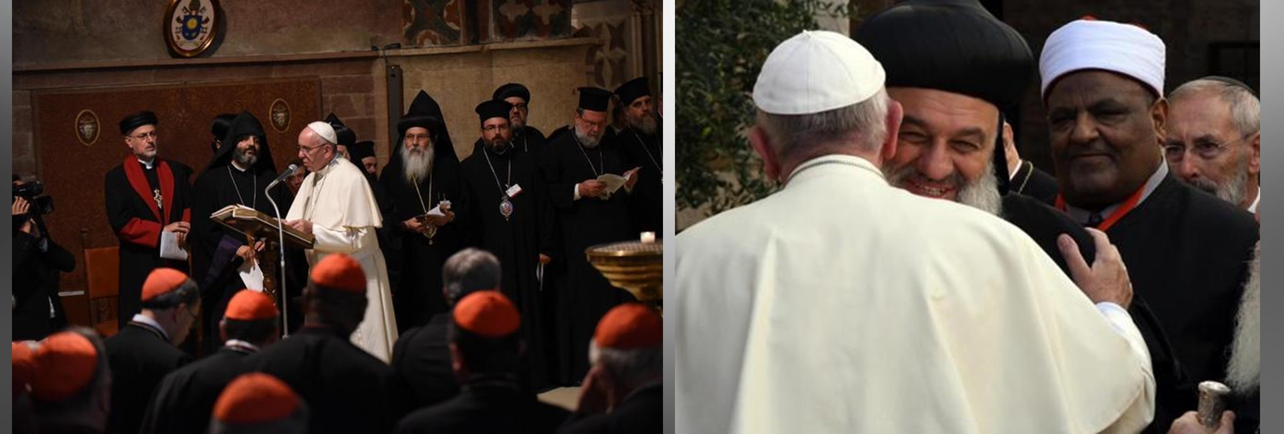 "Rezar de rodillas al Dios de la paz hasta sentir vergüenza de la guerra"