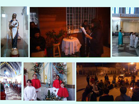 Virgen Peregrina de la Vida: En Puente Aranda